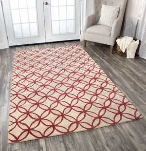Rizzy Home Opus OP8090 Khaki Geometric Area Rug