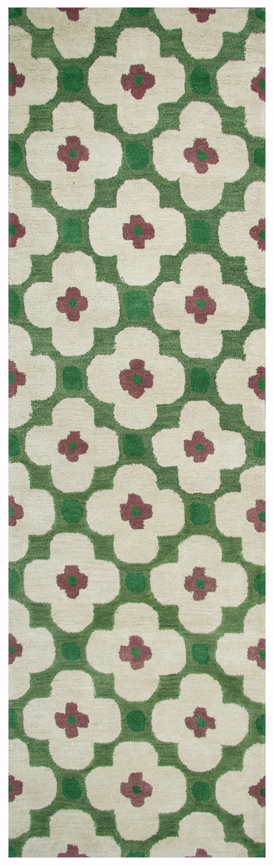 Rizzy Home Opus OP8097 Green Print Area Rug
