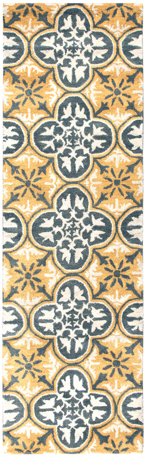 Rizzy Home Opus OP8100 Yellow Print Area Rug