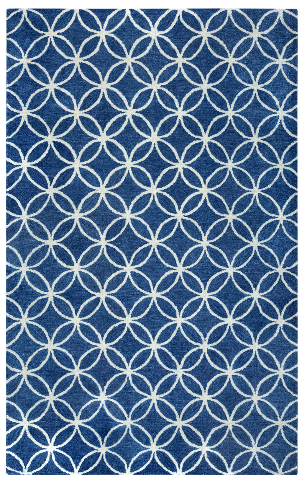 Rizzy Home Opus OP8120 Blue Geometric Area Rug