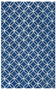 Rizzy Home Opus OP8120 Blue Geometric Area Rug