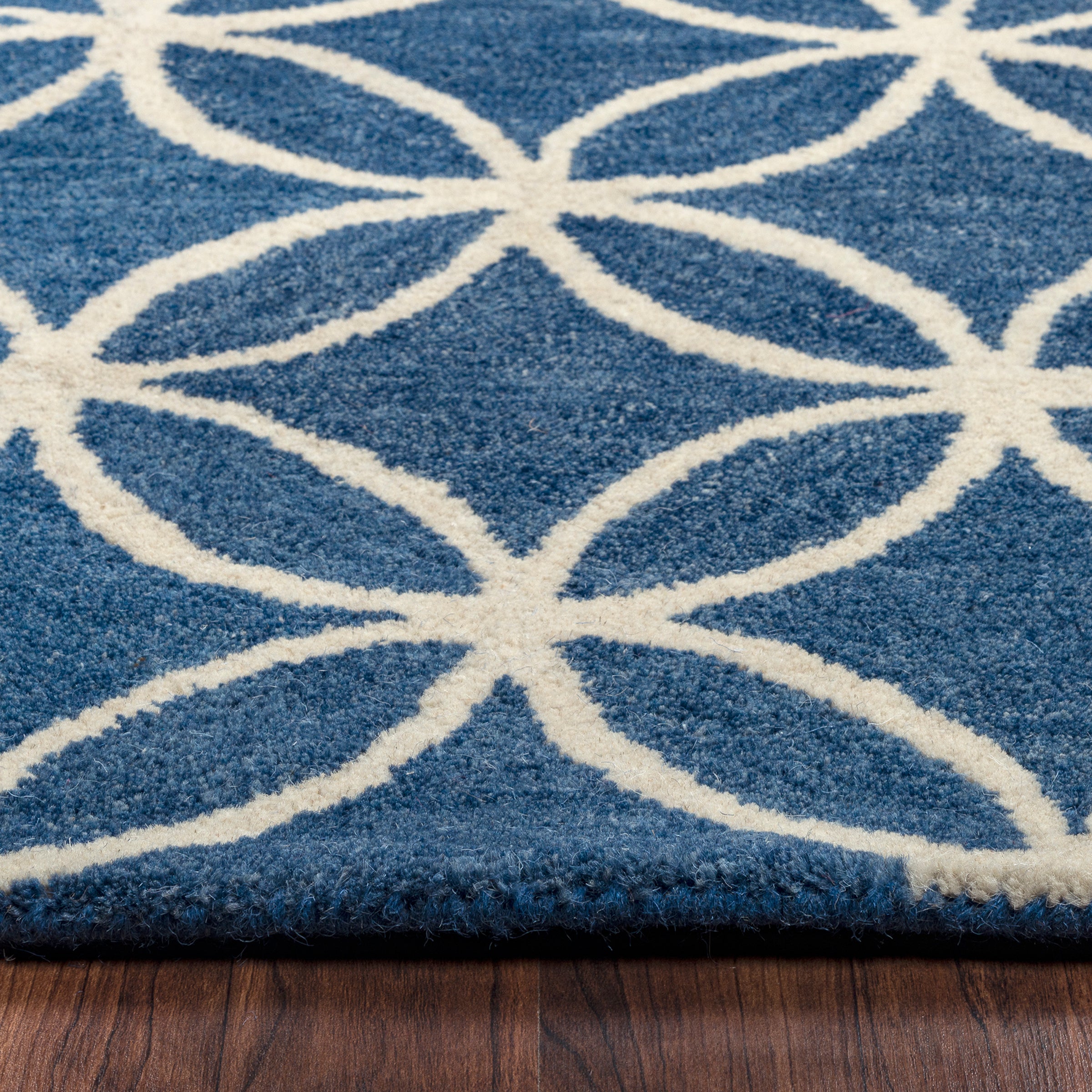 Rizzy Home Opus OP8120 Blue Geometric Area Rug