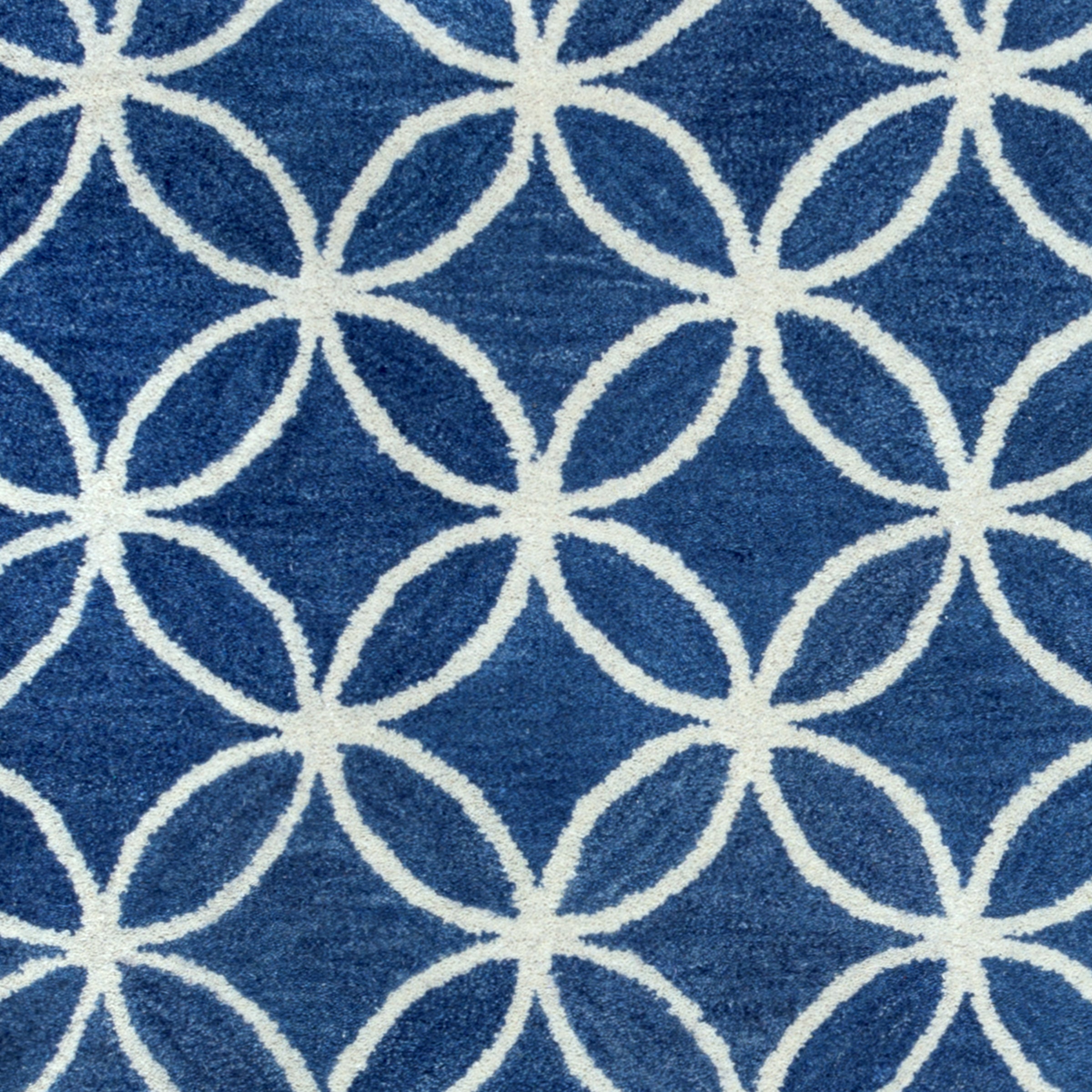 Rizzy Home Opus OP8120 Blue Geometric Area Rug