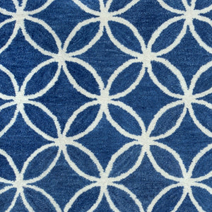 Rizzy Home Opus OP8120 Blue Geometric Area Rug