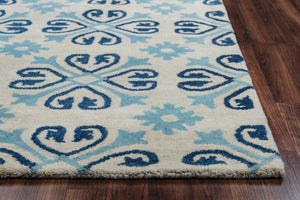 Rizzy Home Opus OP8136 Off White Print Area Rug