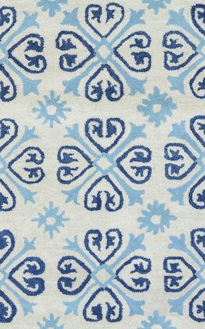 Rizzy Home Opus OP8136 Off White Print Area Rug