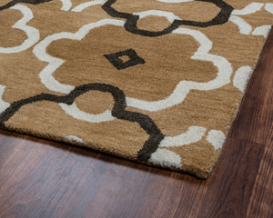 Rizzy Home Opus OP8959 Camel Print Area Rug