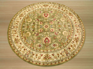 EORC Green Traditional Oriental Green Mahal Rug