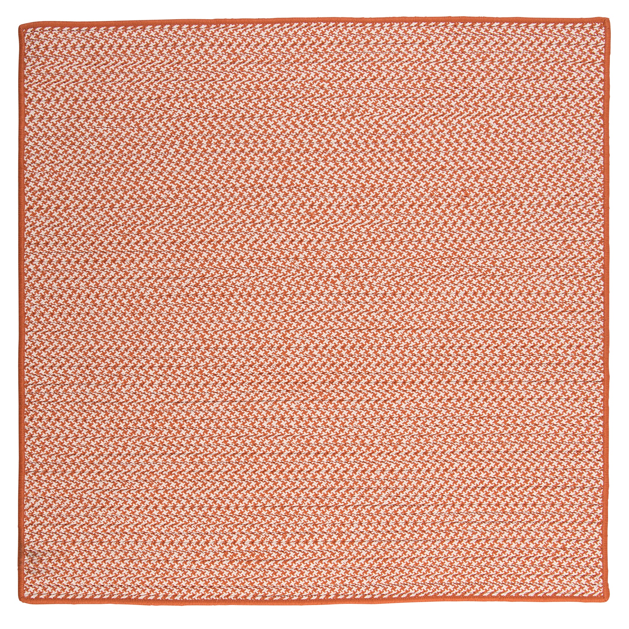 Colonial Mills Outdoor Houndstooth Tweed OT19 Orange Indoor/Outdoor Area Rug