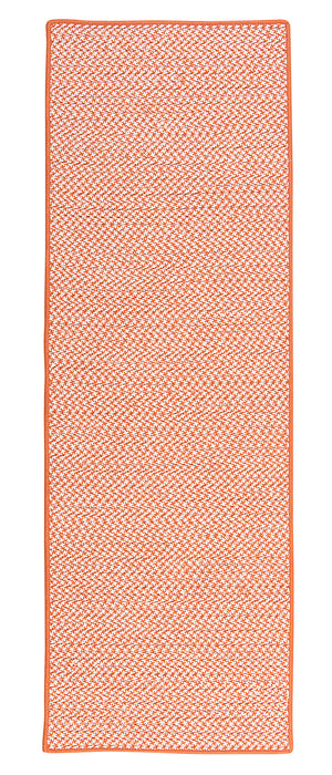 Colonial Mills Outdoor Houndstooth Tweed OT19 Orange Indoor/Outdoor Area Rug
