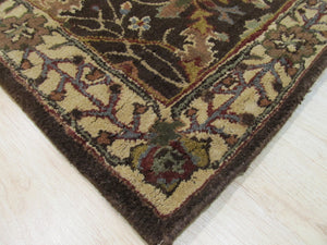 EORC Hand-tufted Wool Brown Traditional Oriental Morris Rug