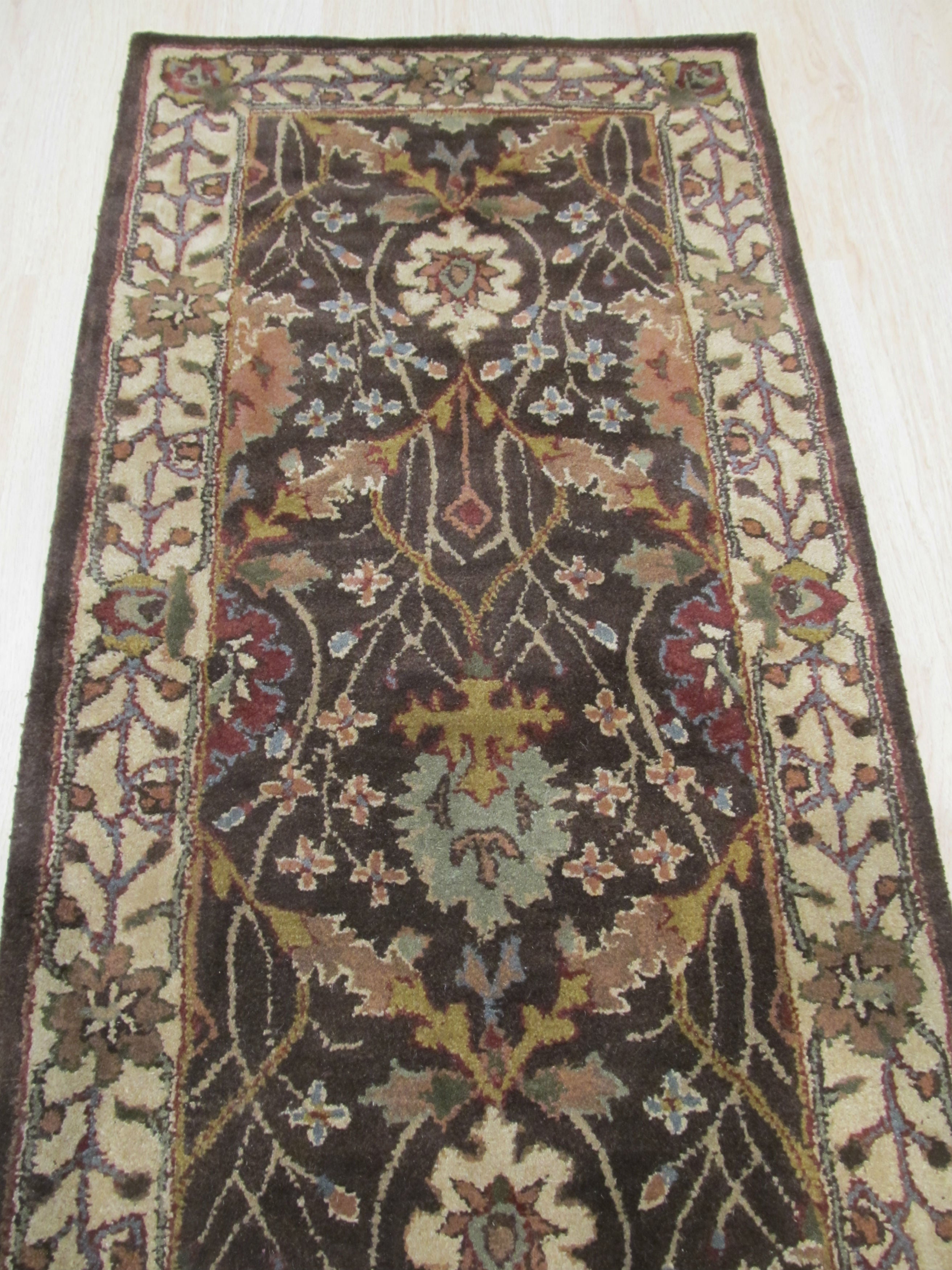EORC Hand-tufted Wool Brown Traditional Oriental Morris Rug
