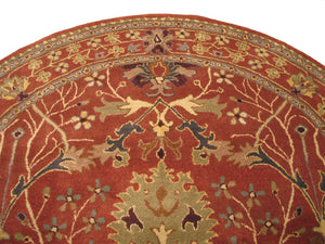 EORC Hand-tufted Wool Rust Traditional Oriental Morris Rug