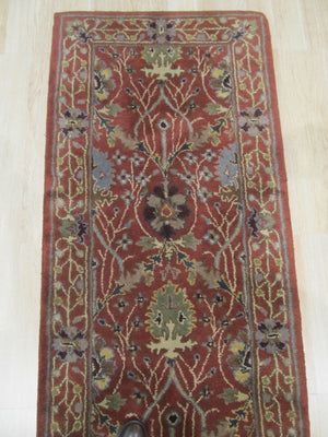 EORC Hand-tufted Wool Rust Traditional Oriental Morris Rug