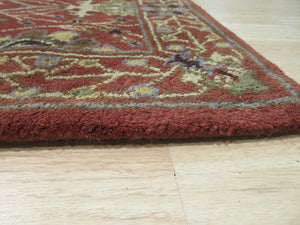 EORC Hand-tufted Wool Rust Traditional Oriental Morris Rug