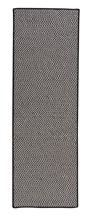 Colonial Mills Outdoor Houndstooth Tweed OT49 Black Indoor/Outdoor Area Rug