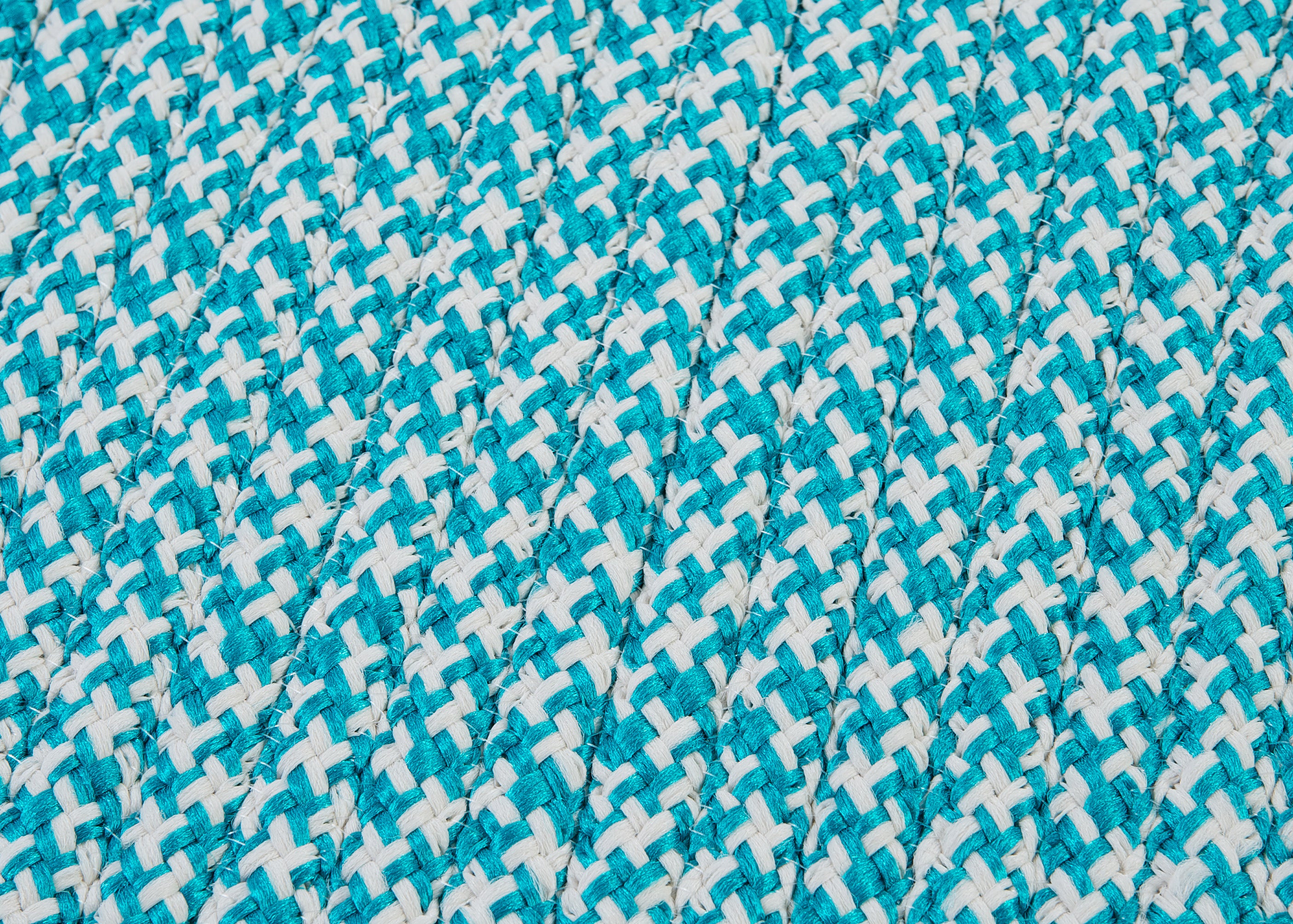 Colonial Mills Outdoor Houndstooth Tweed OT57 Turquoise Indoor/Outdoor Area Rug
