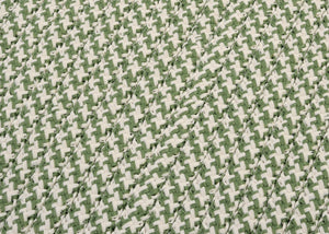 Colonial Mills Outdoor Houndstooth Tweed OT68 Leaf Green Indoor/Outdoor Area Rug
