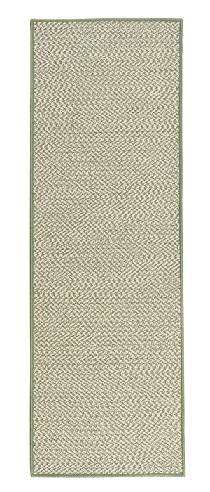 Colonial Mills Outdoor Houndstooth Tweed OT68 Leaf Green Indoor/Outdoor Area Rug