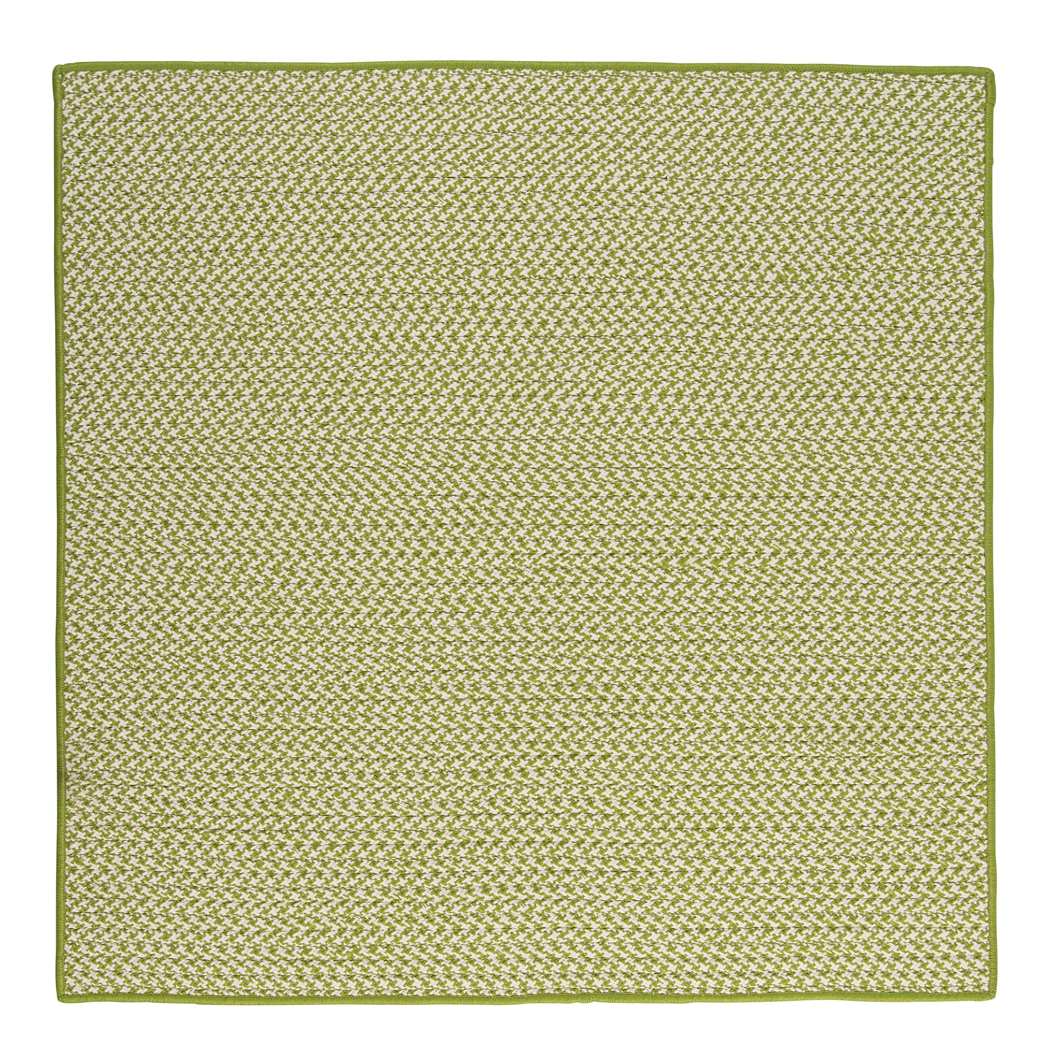 Colonial Mills Outdoor Houndstooth Tweed OT69 Lime Indoor/Outdoor Area Rug