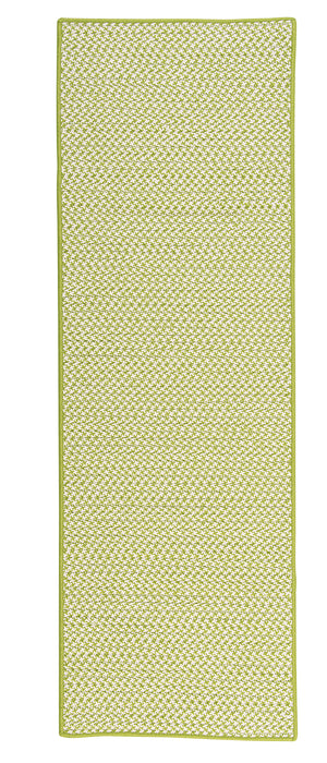 Colonial Mills Outdoor Houndstooth Tweed OT69 Lime Indoor/Outdoor Area Rug