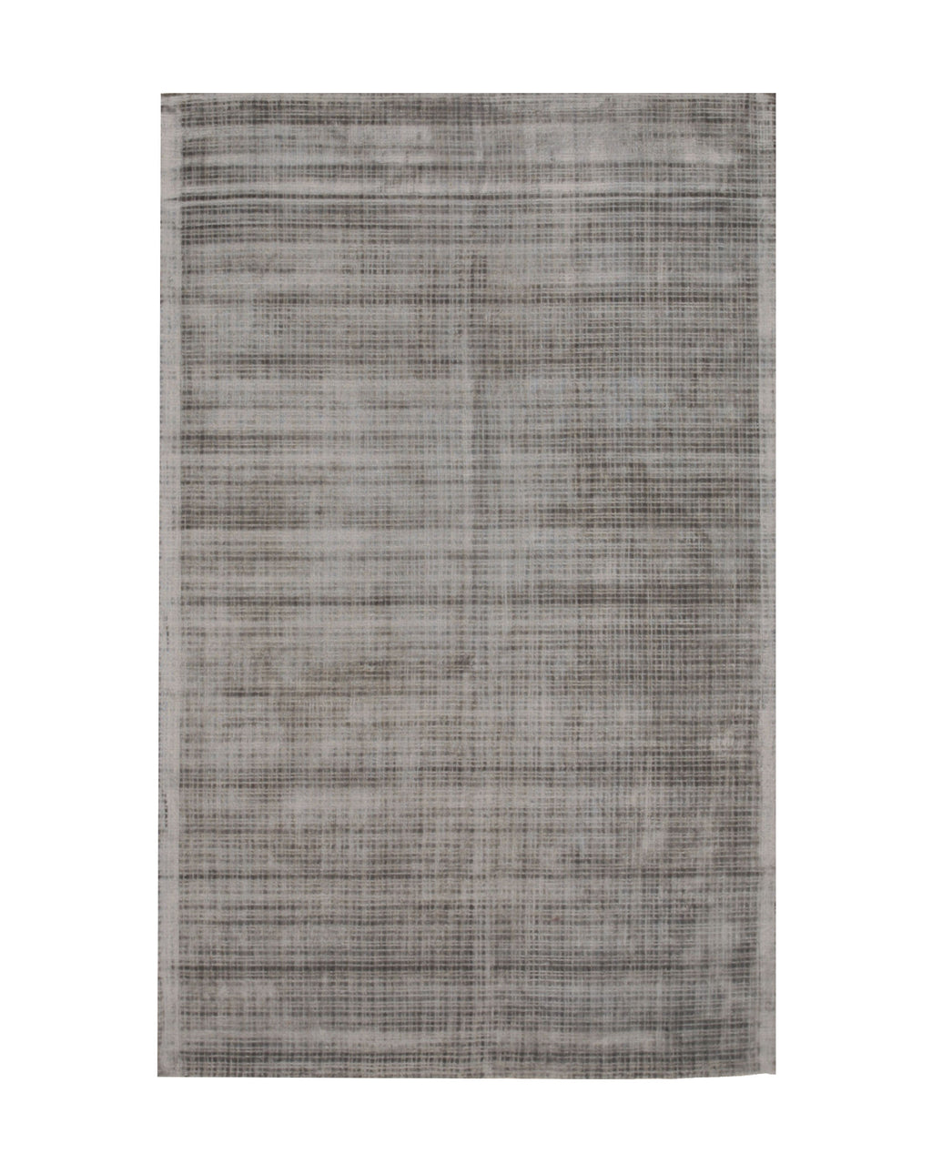 EORC Silver Handwoven Viscose Milano Rug