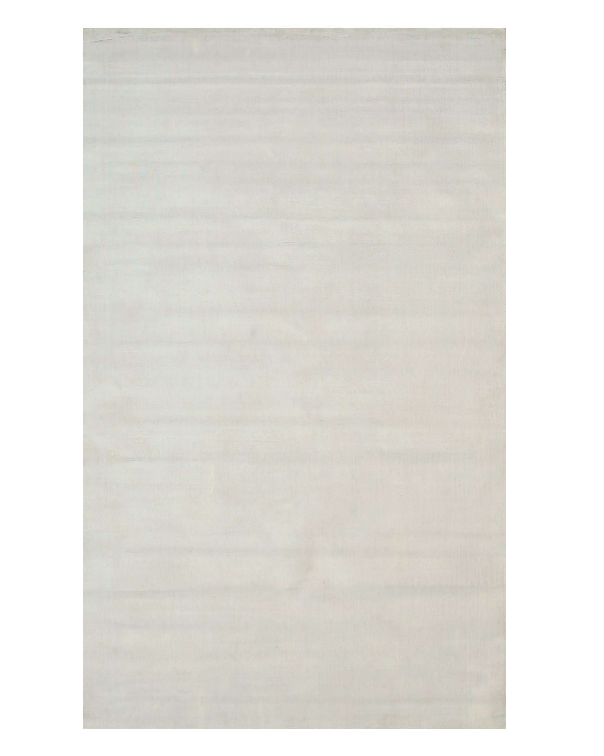 EORC Ivory Handmade Viscose Random-Cut Pile Rug
