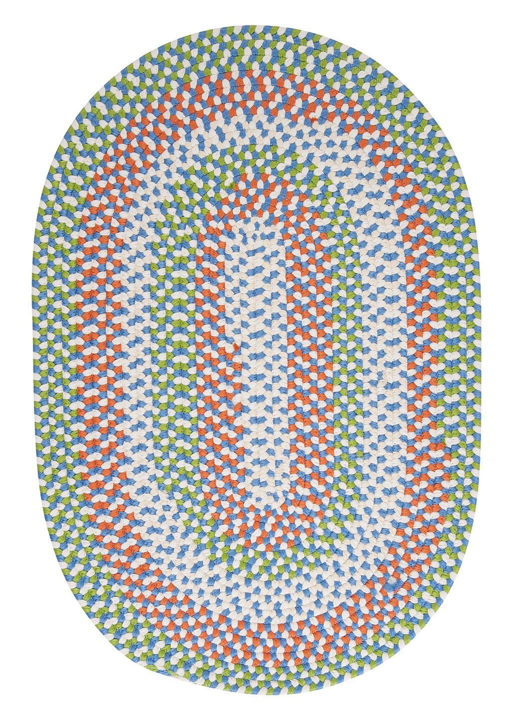 Colonial Mills Carousel OU49 Lime Spin Indoor/Outdoor Area Rug