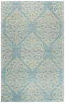 Rizzy Home Opulent OU814A Light Blue Medallion Area Rug