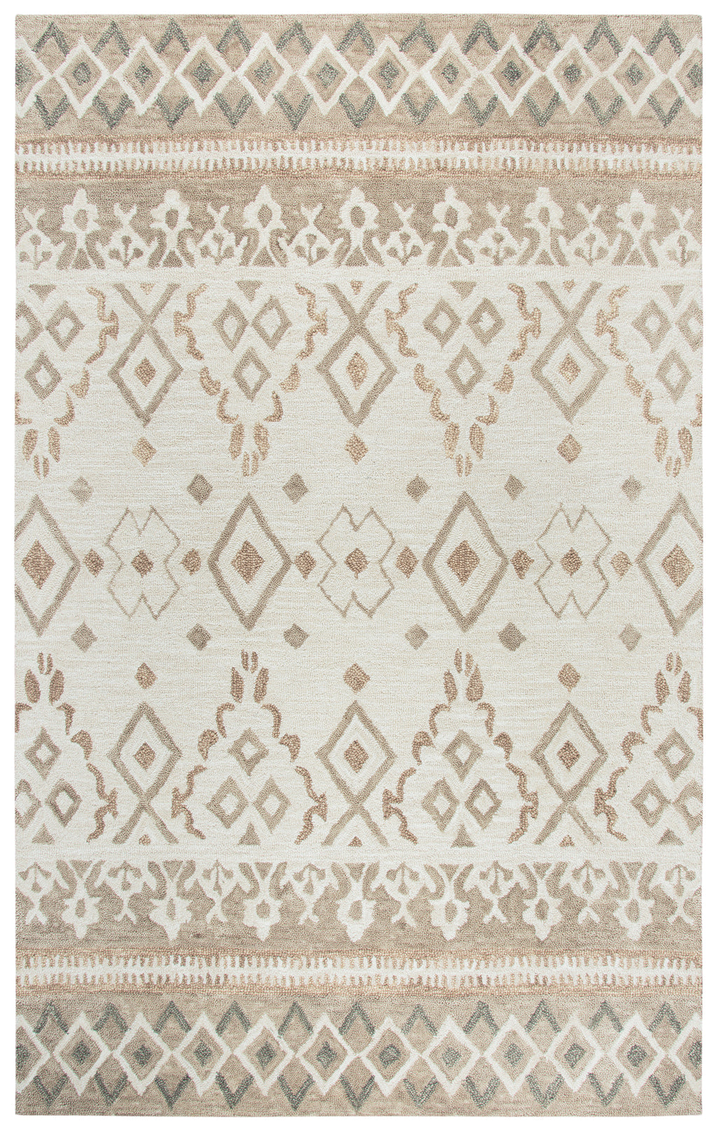 Rizzy Home Opulent OU934A Natural Geometric Area Rug