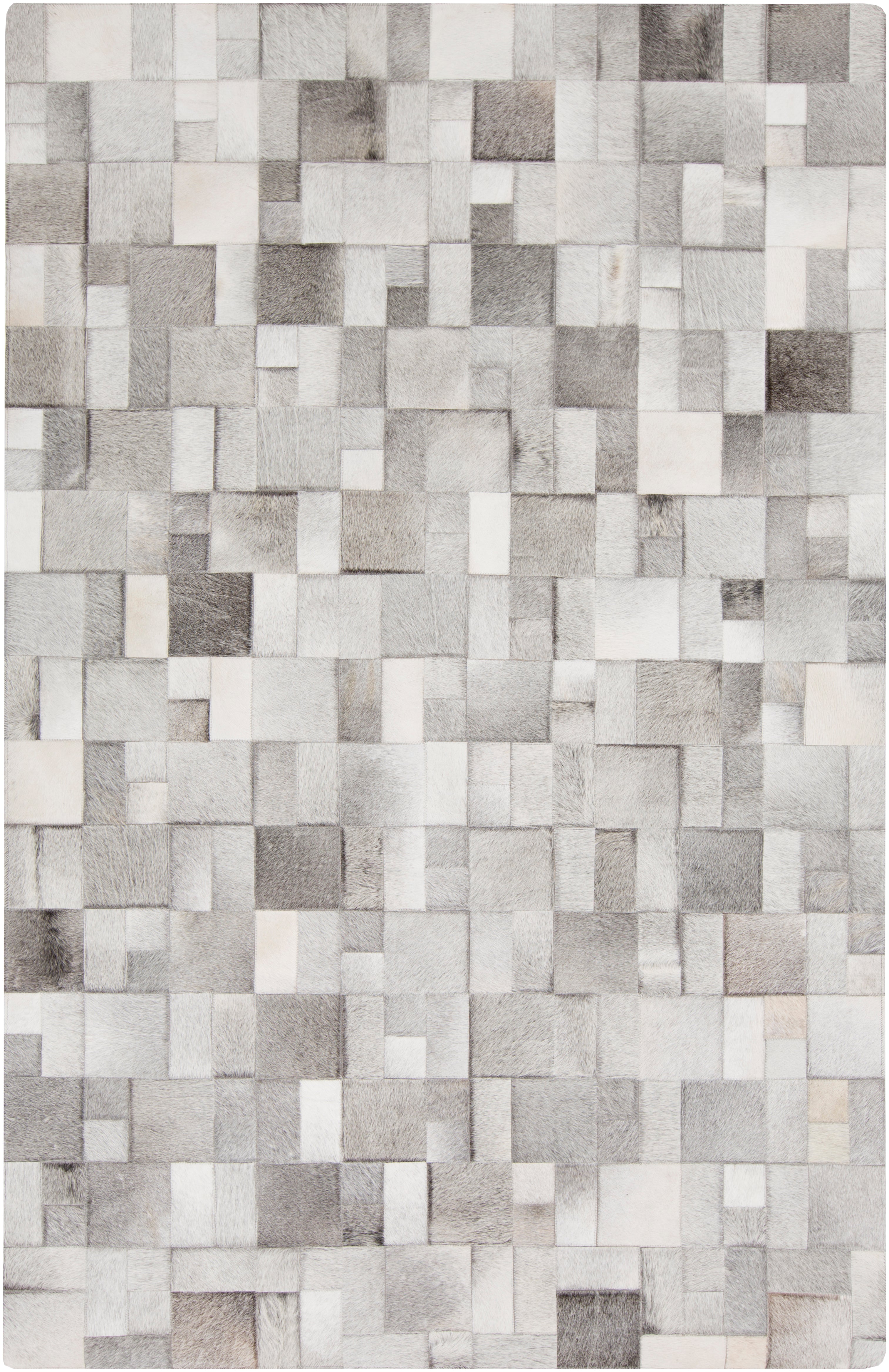 Surya Outback OUT1011 Neutral/Grey Hides and Leather Area Rug