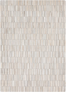 Surya Outback OUT1013 Neutral/White Hides and Leather Area Rug