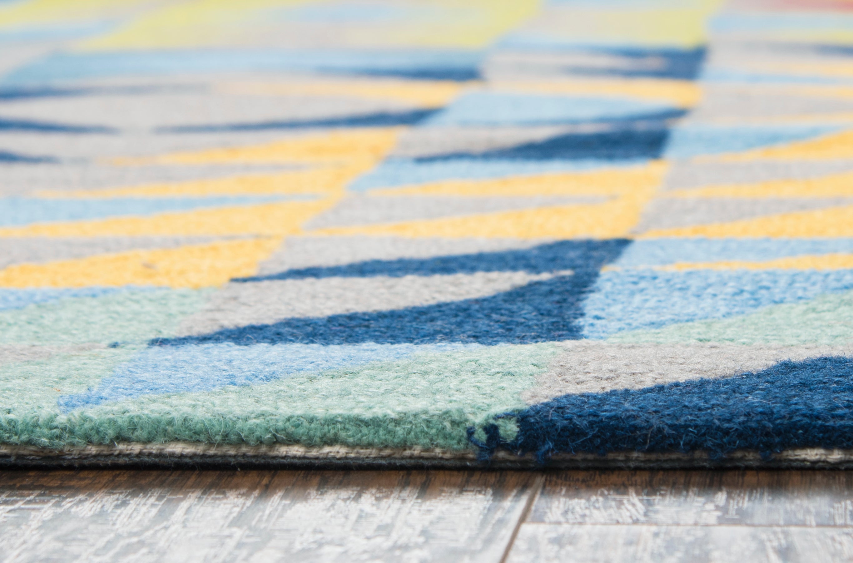 Rizzy Home Play Day PD588A Gray Triangle Geo Area Rug