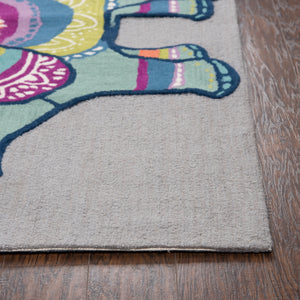 Rizzy Home Play Day PD639A Gray Elephant Area Rug
