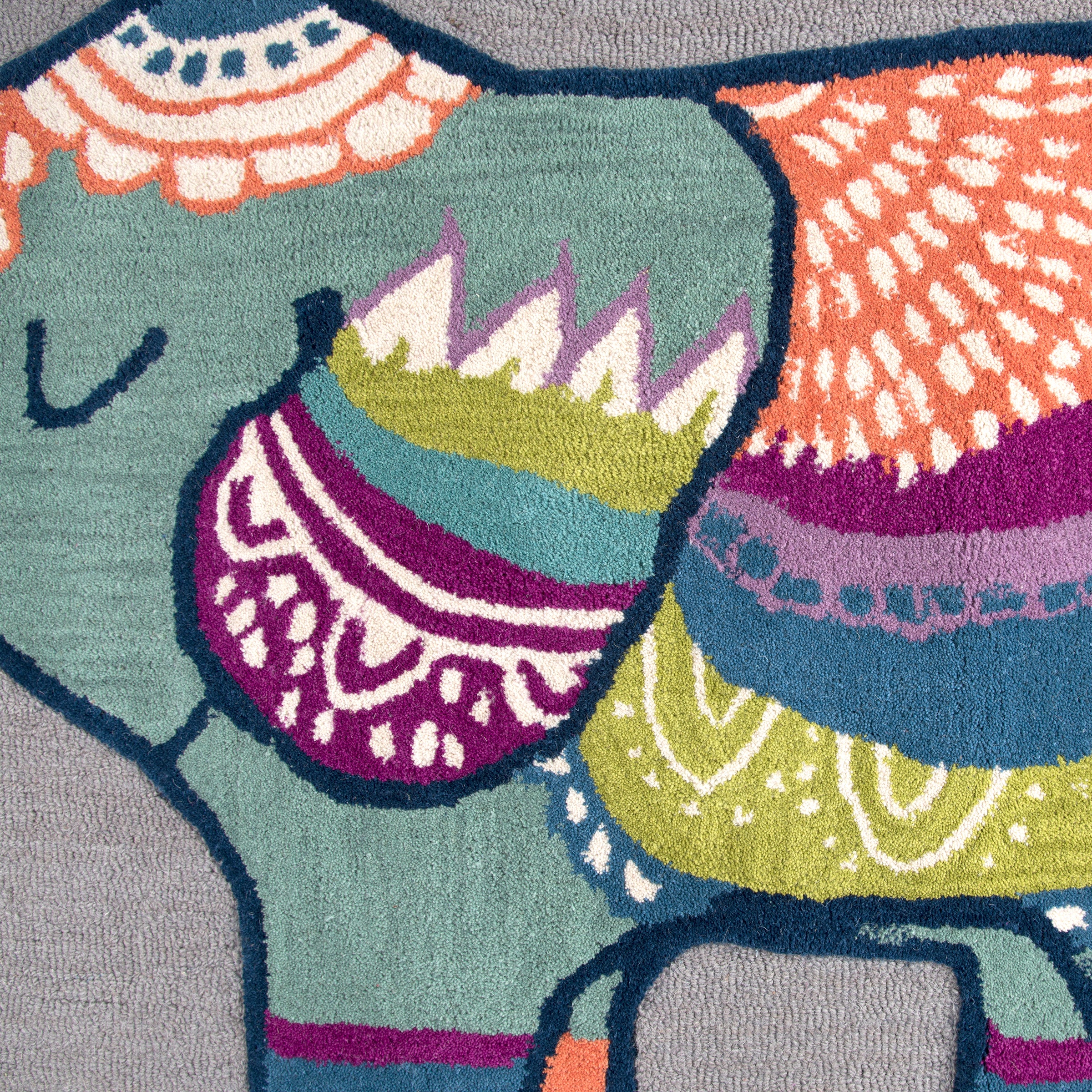 Rizzy Home Play Day PD639A Gray Elephant Area Rug