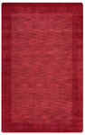 Rizzy Home Platoon PL0866 Red Boarder Area Rug