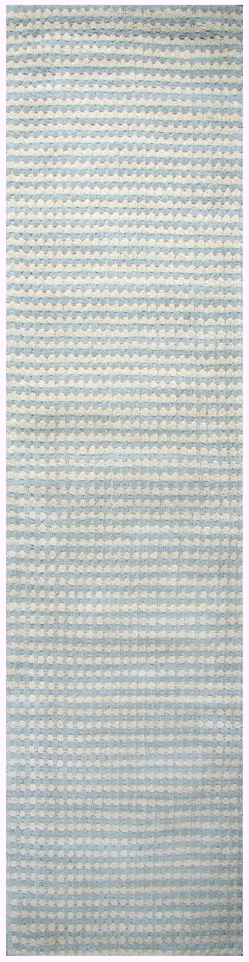 Rizzy Home Platoon PL1333 Blue/Gray Checker Area Rug