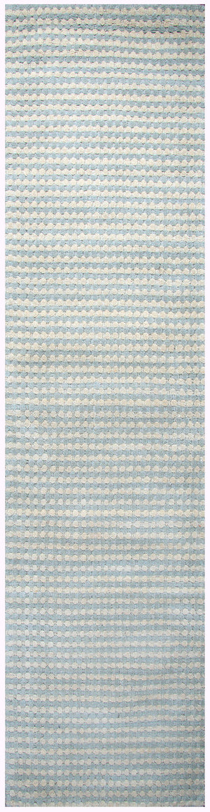Rizzy Home Platoon PL1333 Blue/Gray Checker Area Rug
