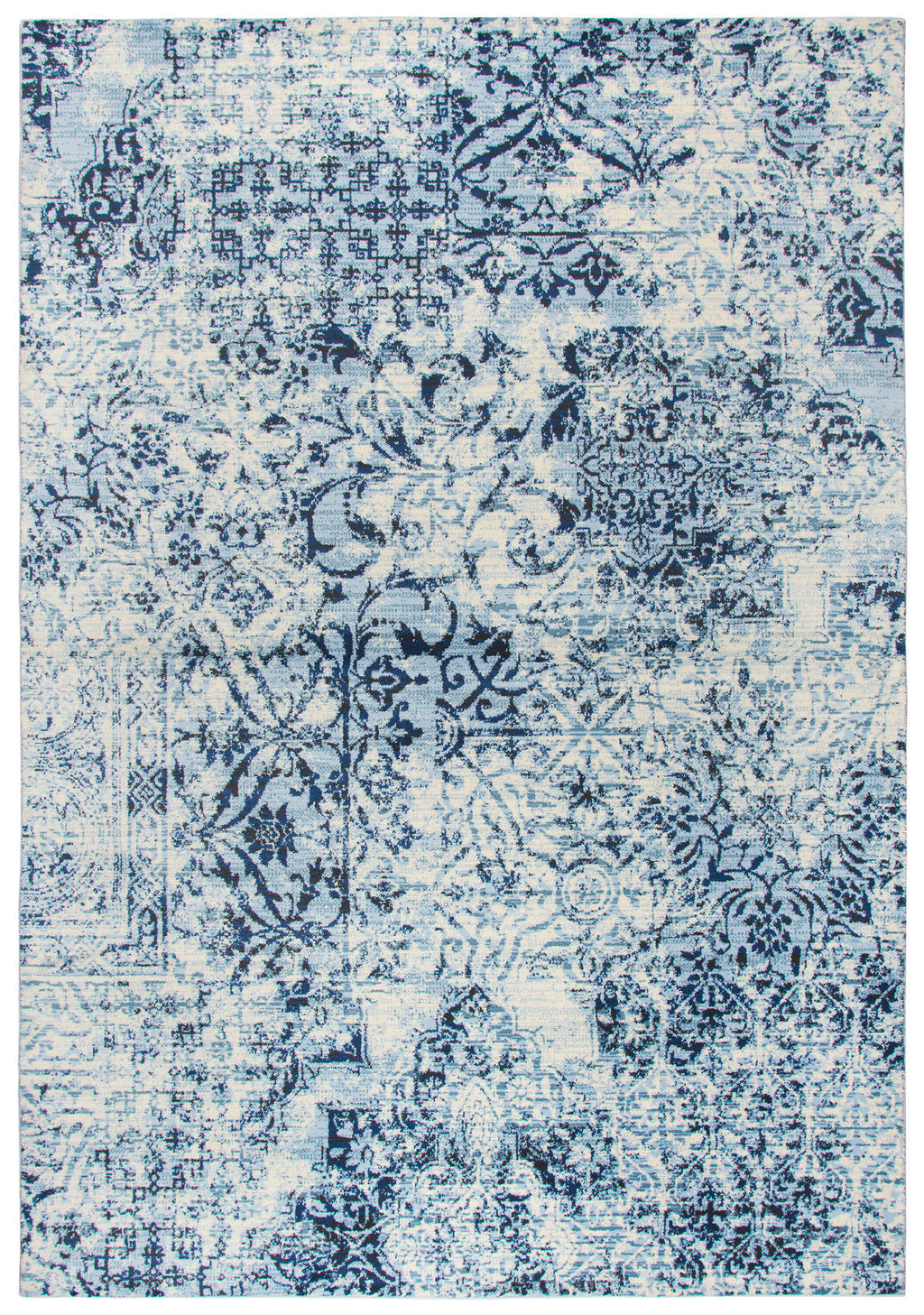 Rizzy Home Panache PN6959 Ivory Patch Work Floral Area Rug