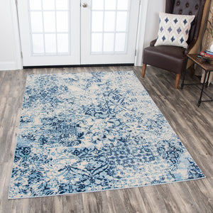 Rizzy Home Panache PN6959 Ivory Patch Work Floral Area Rug