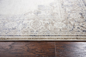 Rizzy Home Panache PN6980 Natural Central Medallion Motif Distress Area Rug