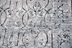 Rizzy Home Panache PN6982 Taupe Scroll Work Distress Area Rug