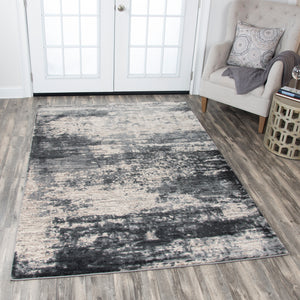 Rizzy Home Panache PN6990 Light Blue Abstack Area Rug