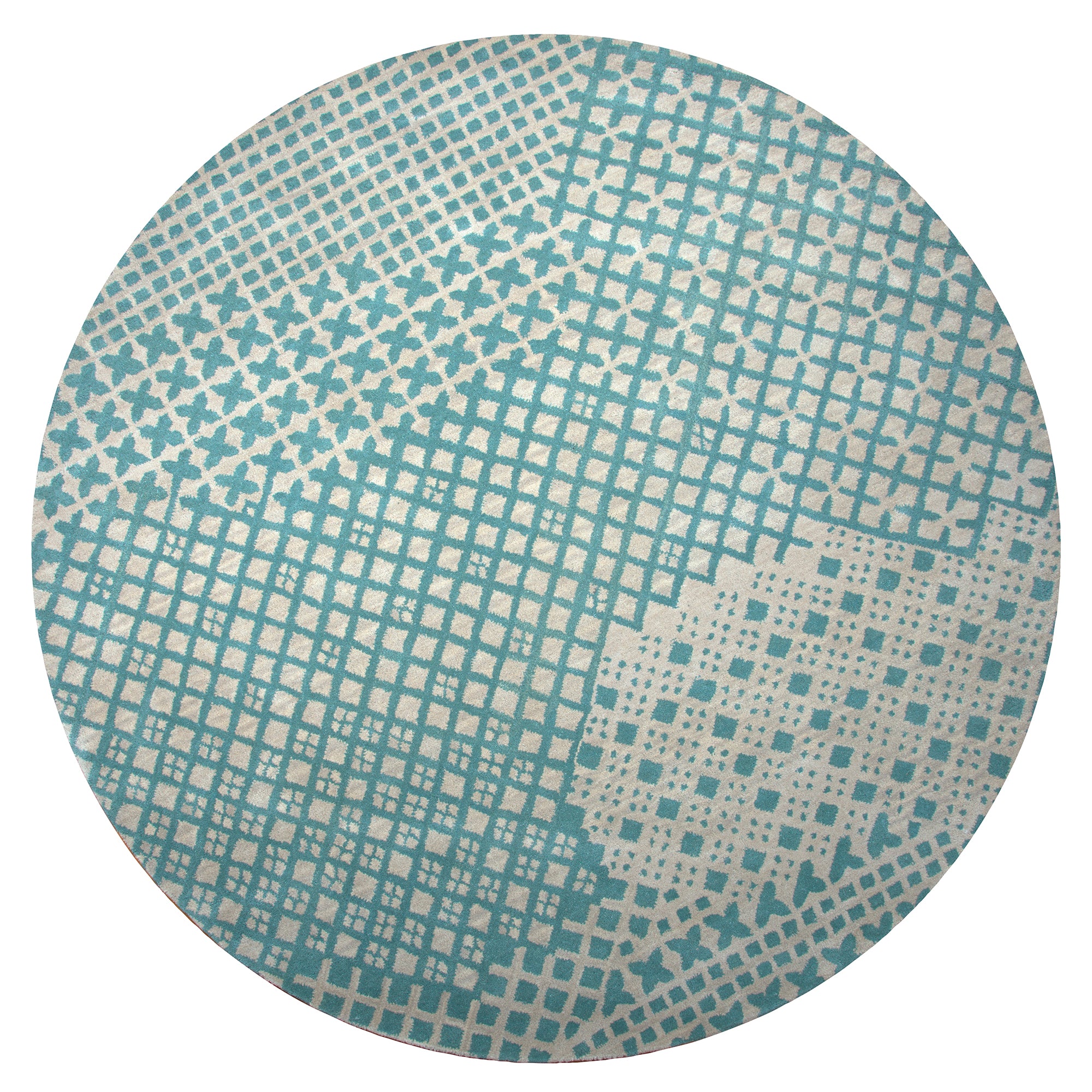 Rizzy Home Pandora PR2378 Teal Print Area Rug