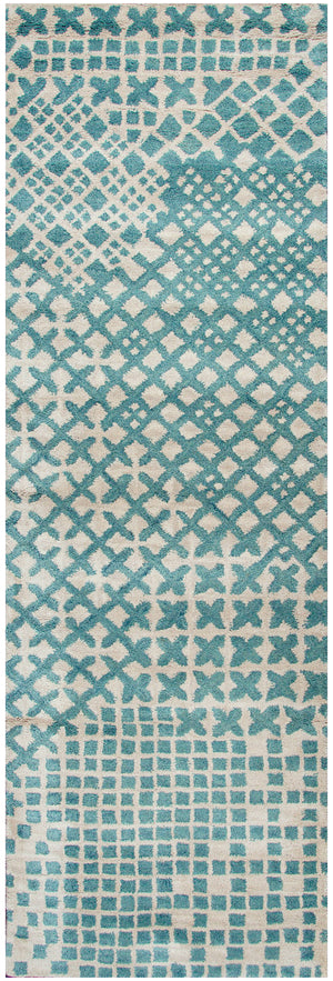 Rizzy Home Pandora PR2378 Teal Print Area Rug