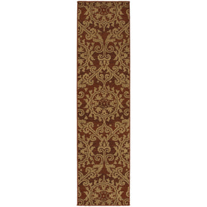 Oriental Weavers Parker Rust/Taupe Floral 5840B Area Rug