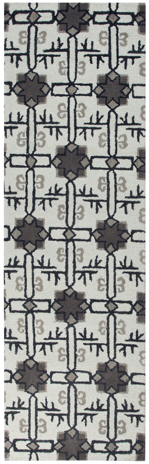 Rizzy Home Rockport RP8774 Gray Demask Area Rug