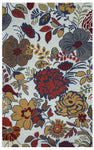 Rizzy Home Rockport RP8828 Ivory Floral Area Rug