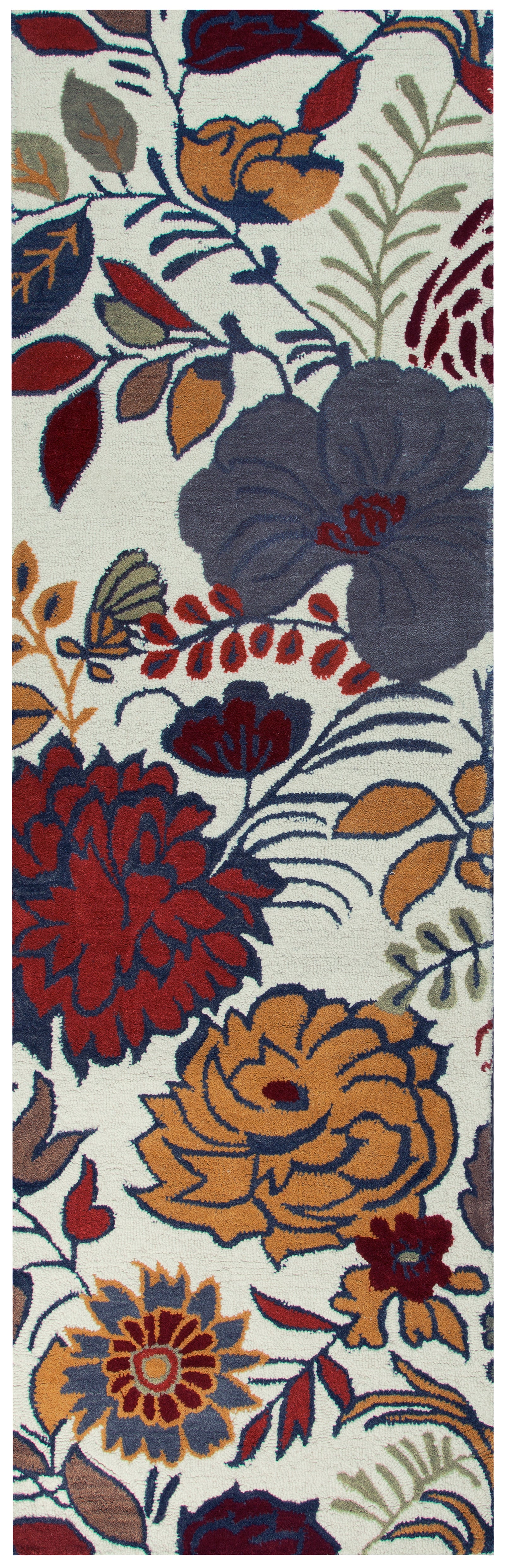 Rizzy Home Rockport RP8828 Ivory Floral Area Rug