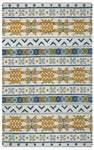 Rizzy Home Rockport RP8877 Gold/Brown Southwest/Tribal/Stripes Area Rug